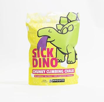 Sick Dyno Escape Climbing Chunky Nuggets Climbing Chalk 200g | Premium Loose Bulk Climbing Chalk | 100% Pure Magnisum Carbonate Optimized for Rock Climbing | Vegan