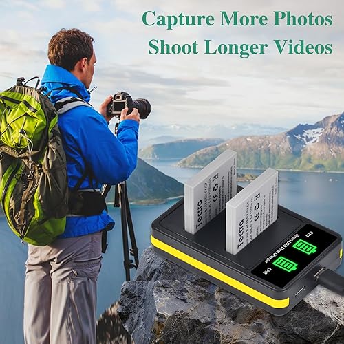 Miniatura 7 de Tectra Paquete de 2 baterías NB-4L y cargador dual LED para Canon Powershot ELPH 100 HS, 300 HS, 310 HS, 330 HS, SD400, SD450, SD600, SD630, SD750,