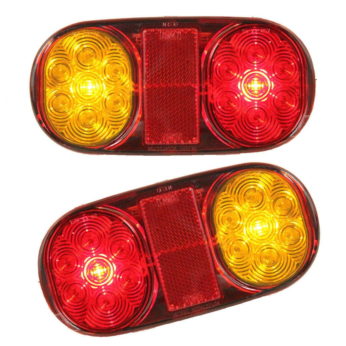 2 x 10-30 V LED tylne światła do przyczepy, tylne światło cofania sygnał kierunkowskazu ciężarówki przyczepa do przyczepy kempingowej odbiornika ciężarówki tylne światło kierunkowskazu