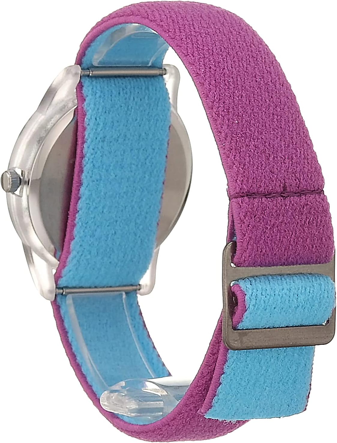 Disney Frozen Kids' Plastic Time Teacher Analog Quartz Nylon Strap Watch