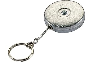 Lucky Line Key-Bak Key Retractor Chain with Security Badge Reel, 60-Inch Kevlar...