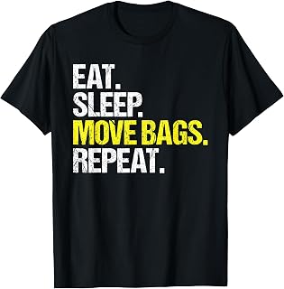 Baggage Handler Eat Sleep Routine T-Shirt