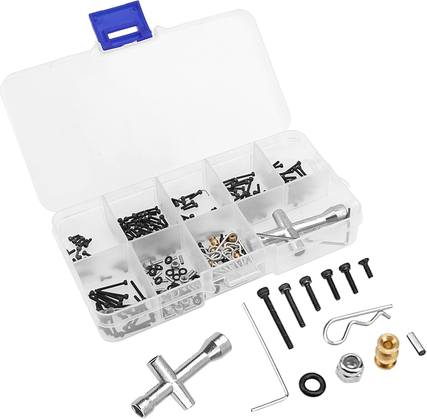 252Pcs ShareGoo M1.4 RC Screw Kit Scx24 Screws Assortment