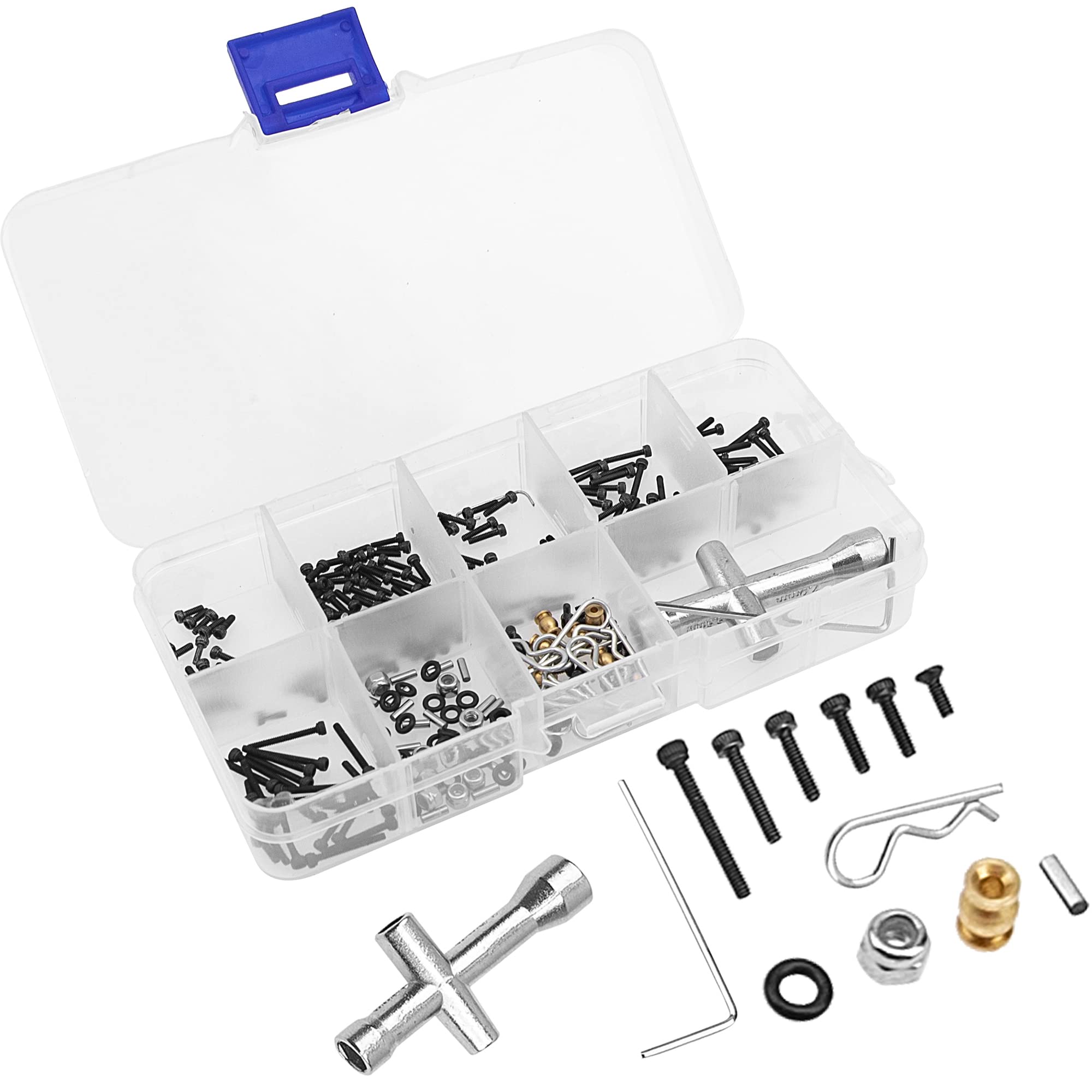 Amazon.com: 252Pcs ShareGoo M1.4 RC Screw Kit Scx24 Screws