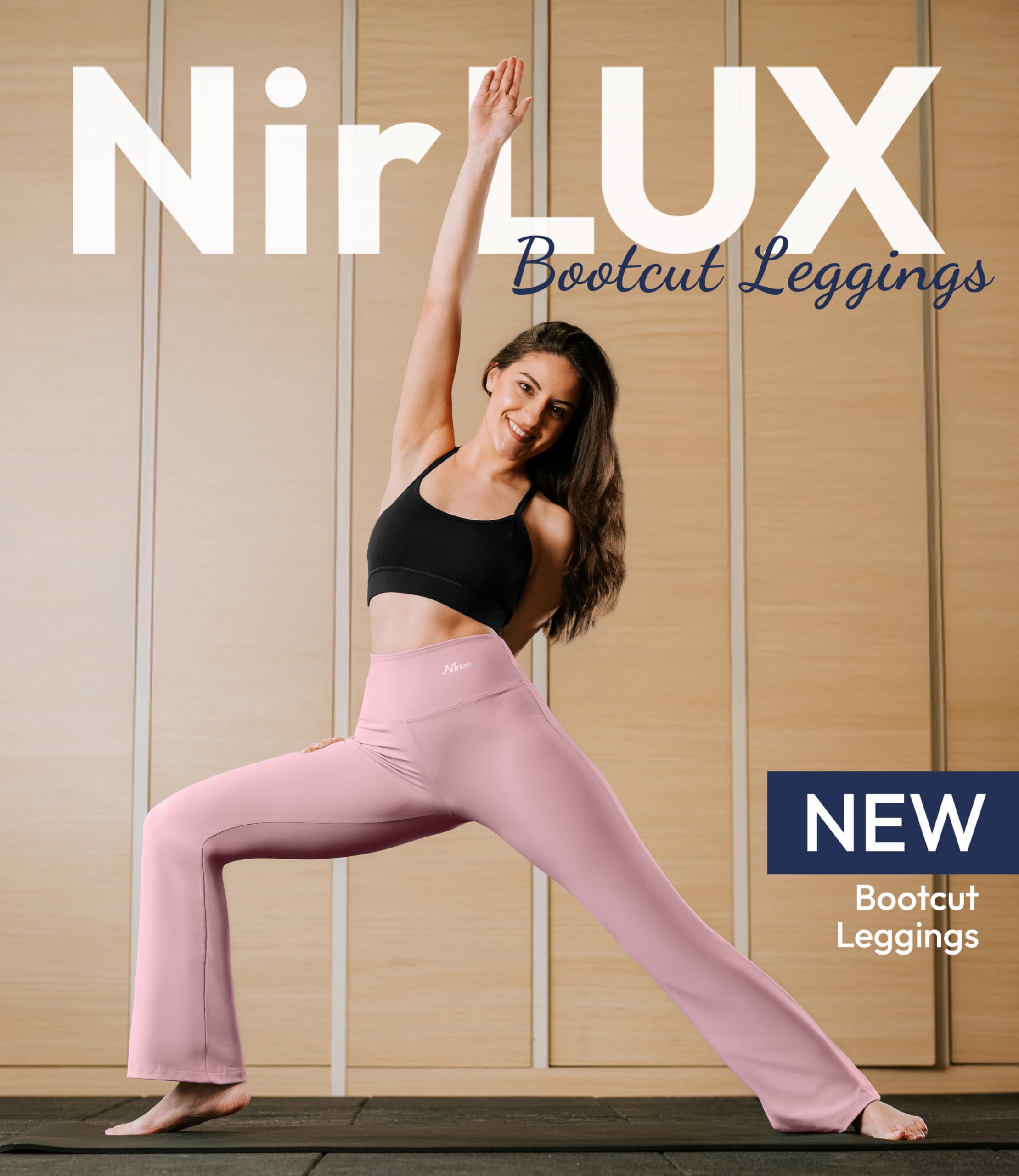 NirLUX Bootcut Yoga Pants - Soft Leggings for Women Regular & Plus Size Womens Leggings Tummy Control for Gym & Yoga (12 30