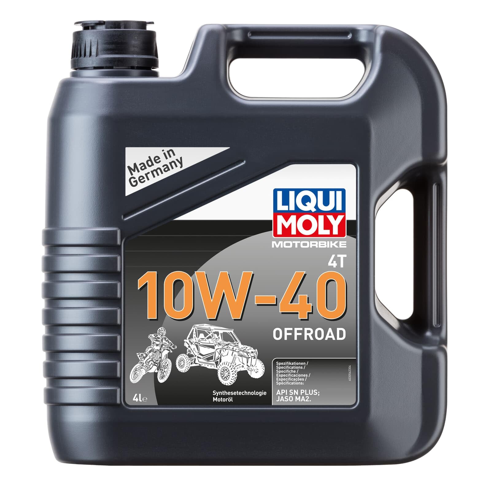 LIQUI MOLY Motorbike 4T 10W-40 Offroad | 4 L | Aceite de 4 tiempos de motocicleta | 3056