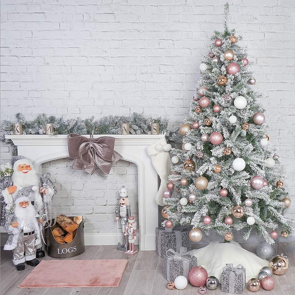 OnlineDiscountStore Beautiful Winter Wonderland 7ft Snowy Artificial Christmas Tree