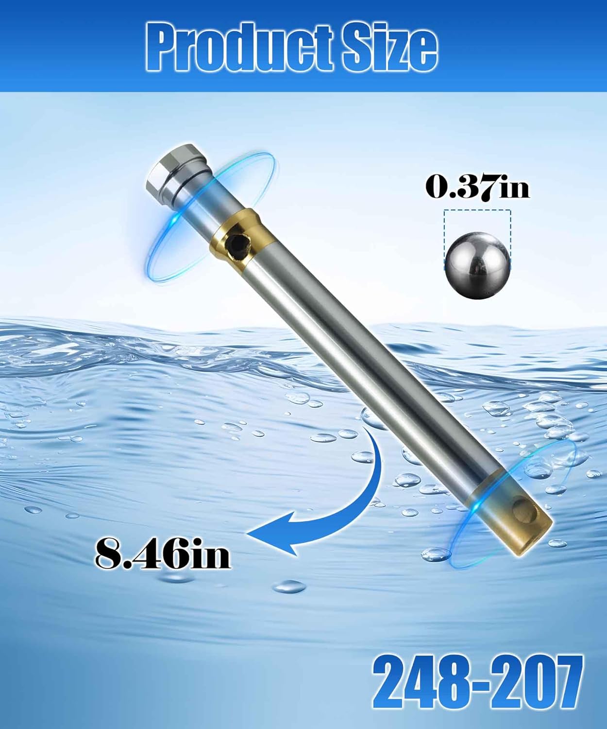 248207 Paint Sprayer Piston Rod Compatible with Graco 5900 1095 1595 Airless Paint Sprayer