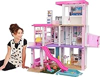 Barbie DreamHouse Dollhouse: 75+ Accessories, Wheelchair-Accessible Elevator, 10 Play Areas, Lights, Sounds & Music - Amazon Exclusive