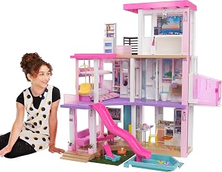 Barbie DreamHouse Dollhouse: 75+ Accessories, Wheelchair-Accessible Elevator, 10 Play Areas, Lights, Sounds & Music - Amazon Exclusive