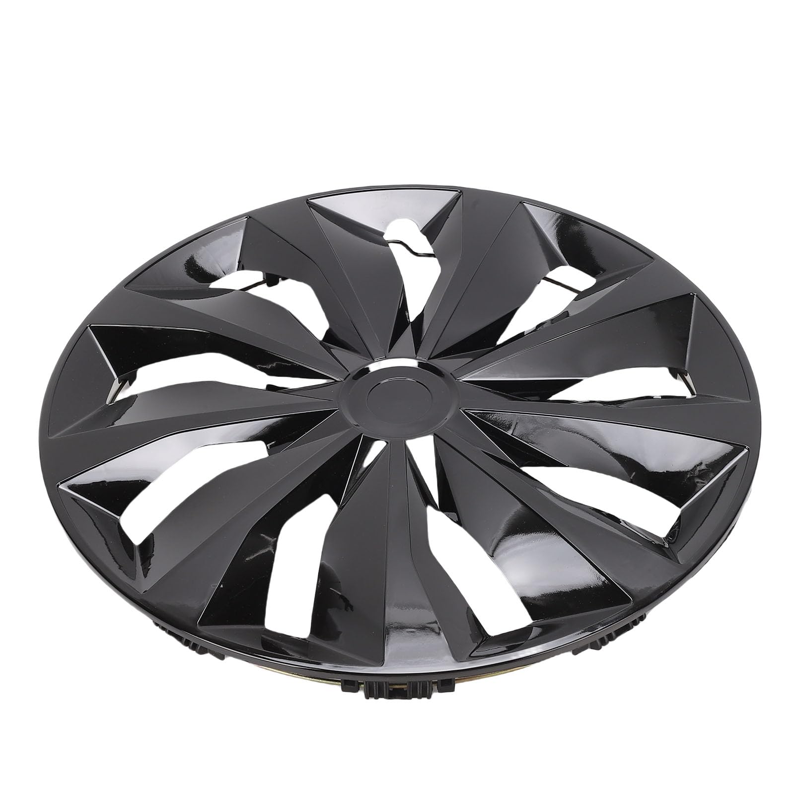 Kołpaki 16-calowe Kołpaki kół Wymiana ABS Snap Fit Uniwersalne do Opon R16 4 szt. Zestaw Pasuje do kół Stalowych Altima 2013-2018 Escape (BLACK)