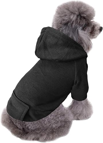 Miniatura 100 de Jecikelon - Sudadera con capucha y bolsillos, cálida para invierno, para perros pequeños, ropa de abrigo para chihuahuas, disfraz para cachorros