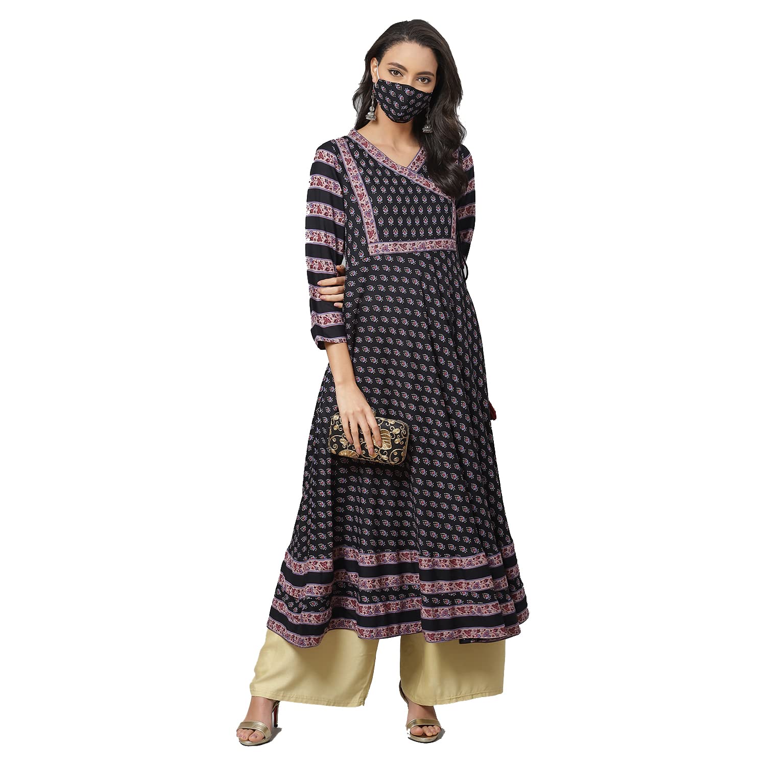 yash gallery Women's Rayon Relaxed Fit Anarkali Printed Kurta-picture-25
