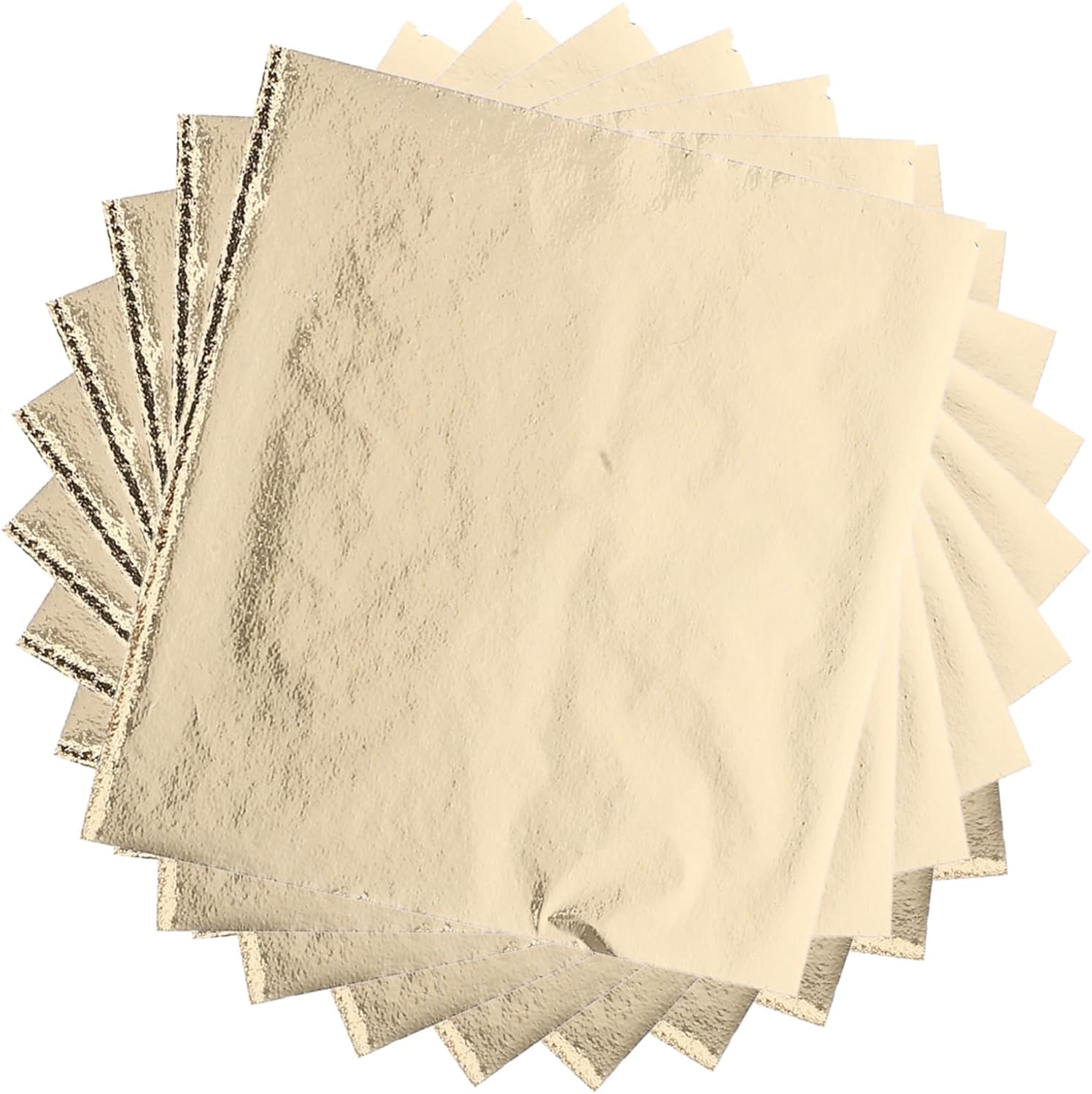 Hohopeti 100pcs Rub and Gold Leaf Sheets Art Foil Sheets for Crafting Handcraft Accessories
