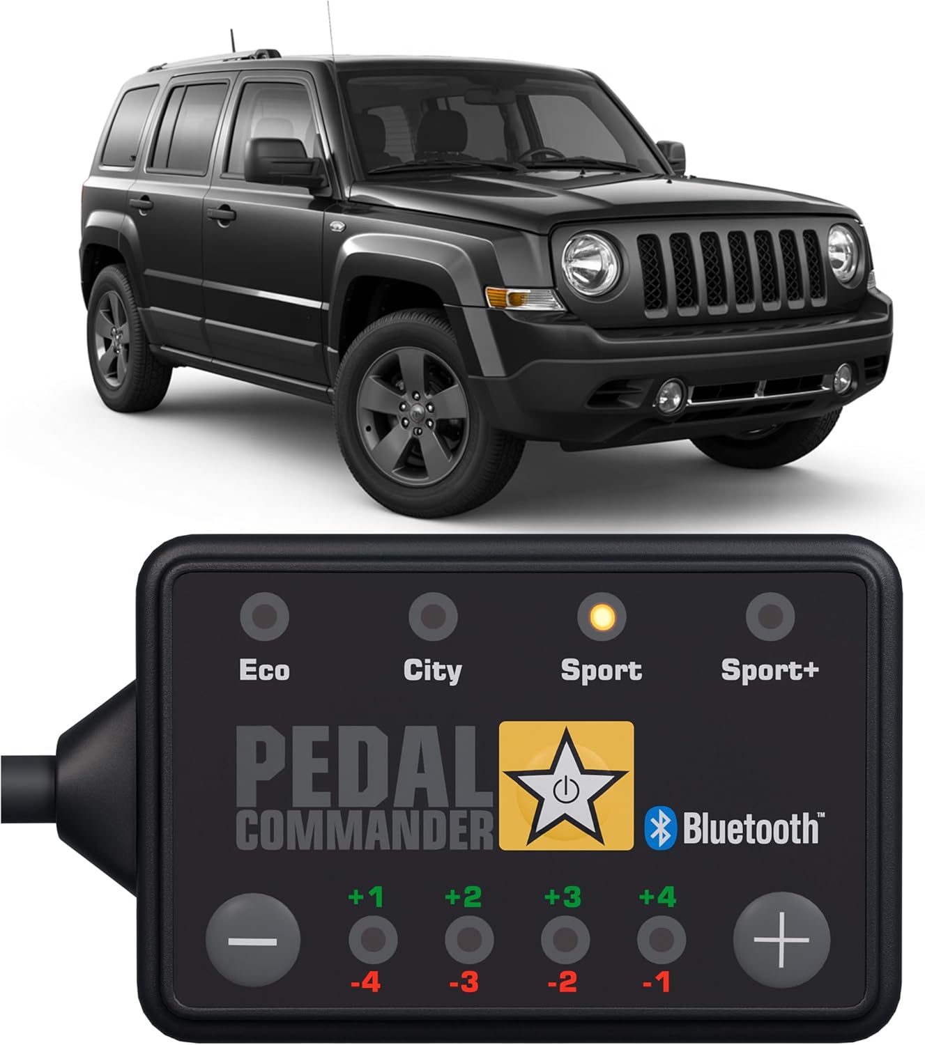 PEDAL COMMANDER for Jeep Patriot 2007-2017 Throttle Response Controller - Anti-Theft, 4 Driving Modes, App Control, Throttle Controller Performance Upgrade, Patriot Accessories