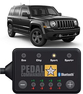 PEDAL COMMANDER for Jeep Patriot 2007-2017 Throttle Response Controller - Fits 1st Gen, Base, Altitude, Latitude, Limited, Sport, Latitude X, High Altitude, 2.0L 2.2L 2.4L, Jeep Patriot Accessories