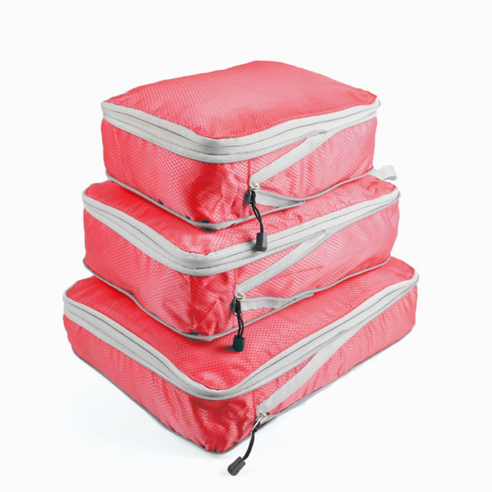 1 szt. Kostki do pakowania Składana wodoodporna torba podróżna do przechowywania Walizka Nylon Przenośna z torebką Organizator bagażu – duży Tylko 40X30CM 1, czarny (tylko czerwony średni 35X25CM1)