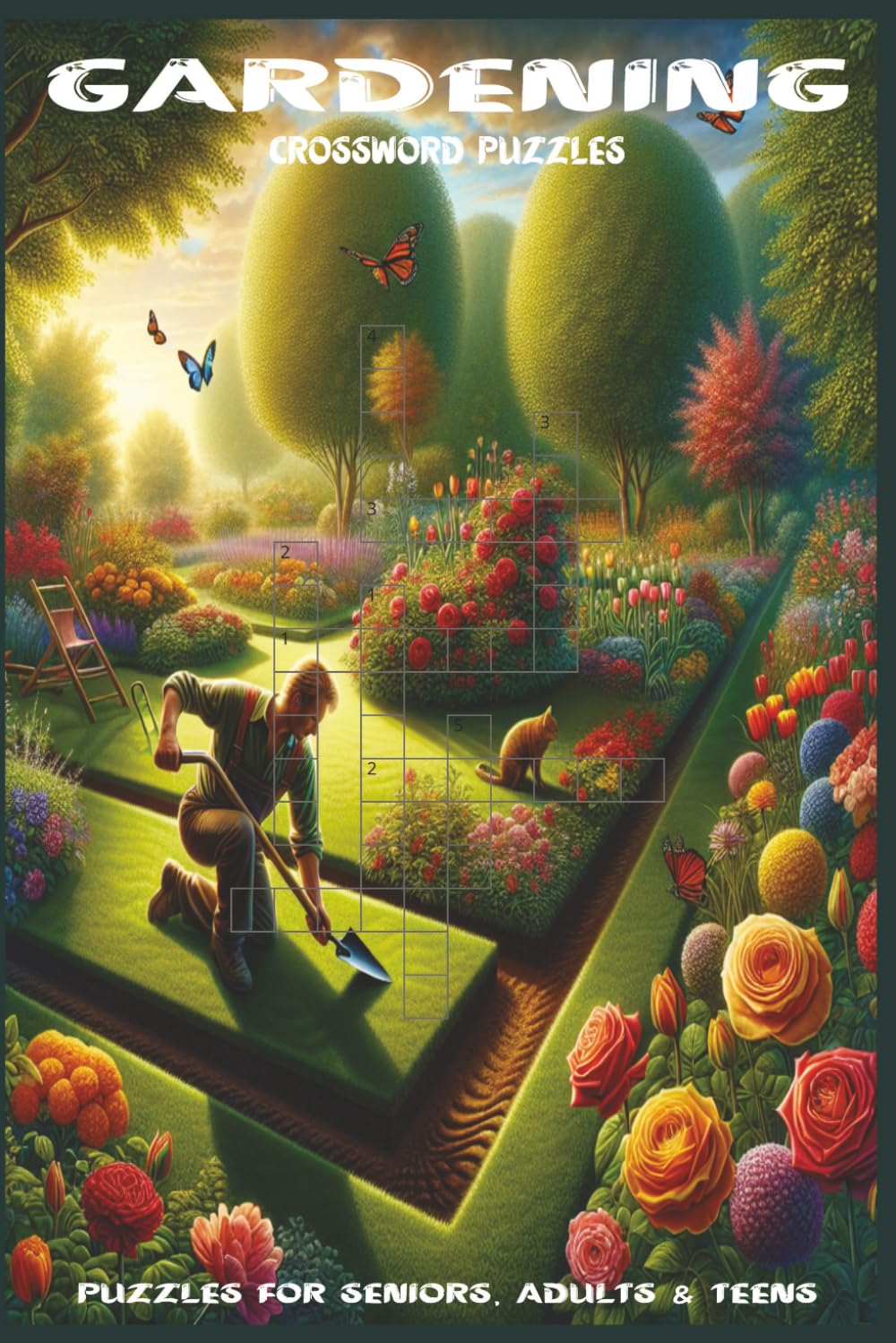 Gardening Crossword Puzzles: 60 Crossword Puzzles about Gardening | 6X9 inches, 120 pages, 600 words | The Perfect, Entertaining & Educational Gift for gardners