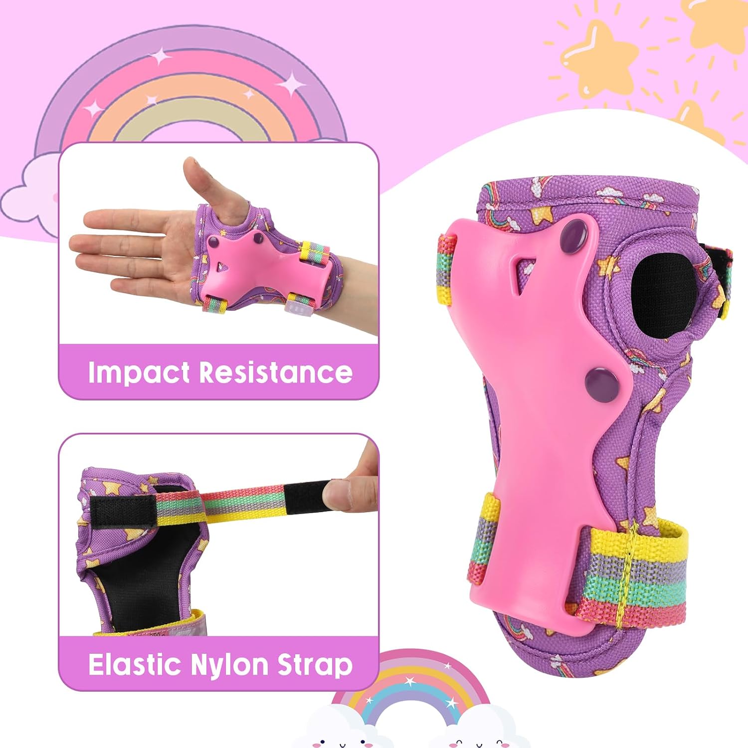 Kids Knee Pads for Girls Boys Toddler 3-8 Years Old Knee and Elbow Pads | with Wrist Guards Youth Protective Gear Set for Skateboard Cycling Roller Bike Inline Scooter Skating