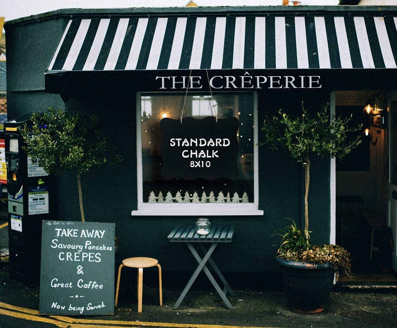 13.7 x 9.8 Inch Decorative Chalkboards Hanging Wooden Blackboard Erasable Message Chalkboard with String for Signs, Weddings, Parties, Home, Garden Decorations : Home & Kitchen