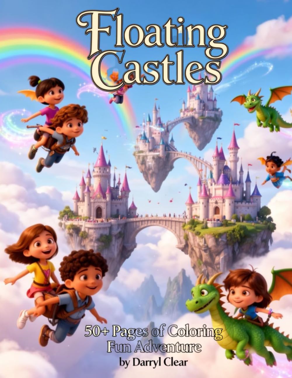 Floating Castles 50+ Pages of Coloring Fun Adventure