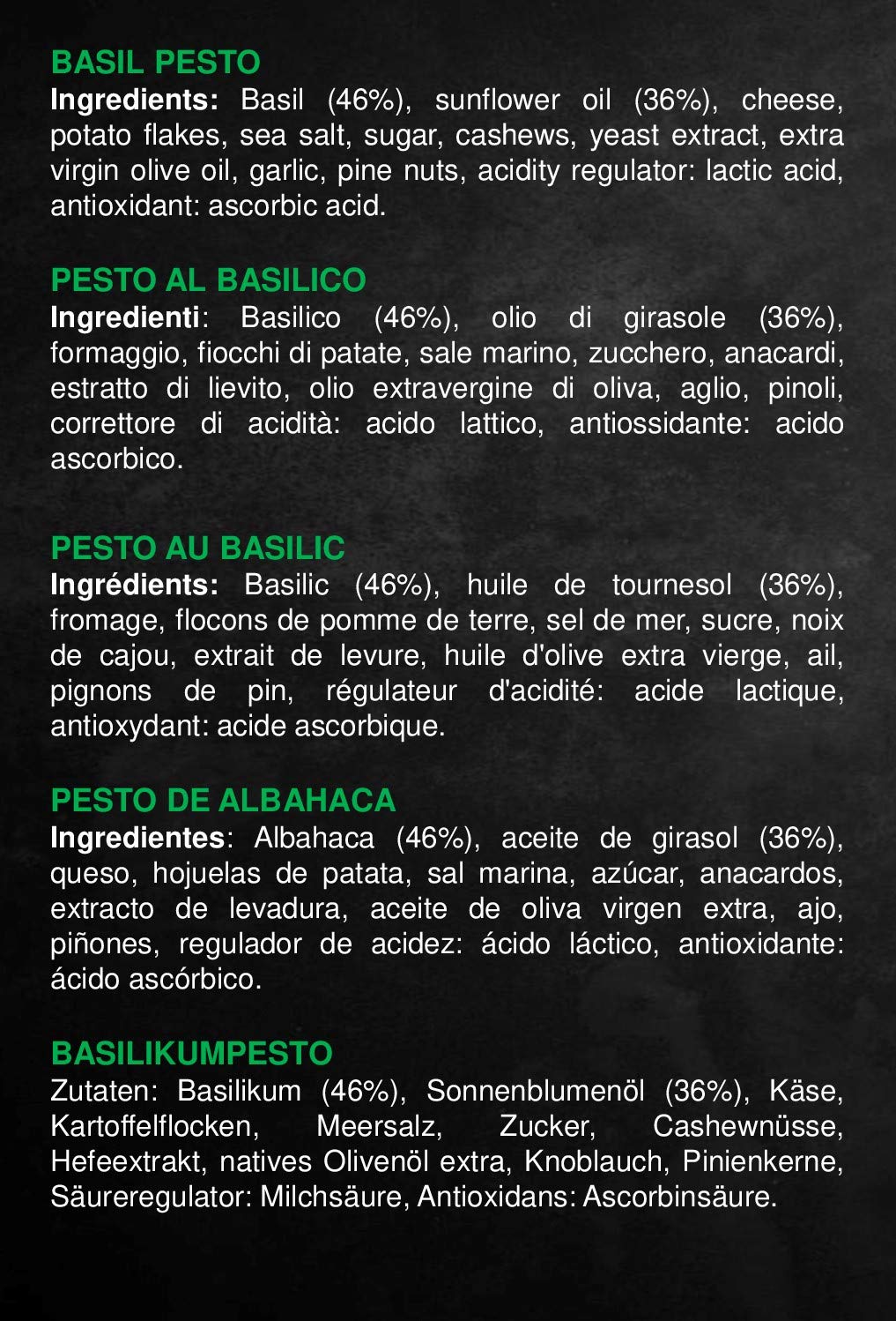 Pesto Génovese Coppola, Sauce au basilic pour pâtes 180g (Pack de 6)