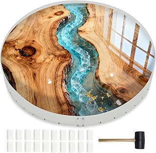 Extra Large Epoxy Resin Table Molds,47 Inch Reusable Deep Round Detachable Molds for Epoxy Resin Casting,Circle River Table,Coffee Table,Cutting Board,Tray,Home Decoration,Floral Preservation