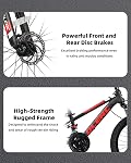Glerc 20 24 Inch Kids Bike, Vélo de montagne pour les garçons et les filles 6-14 ans, 21-Speed Vélo Skyline avec suspension avant et freins à disque, couleurs multiples