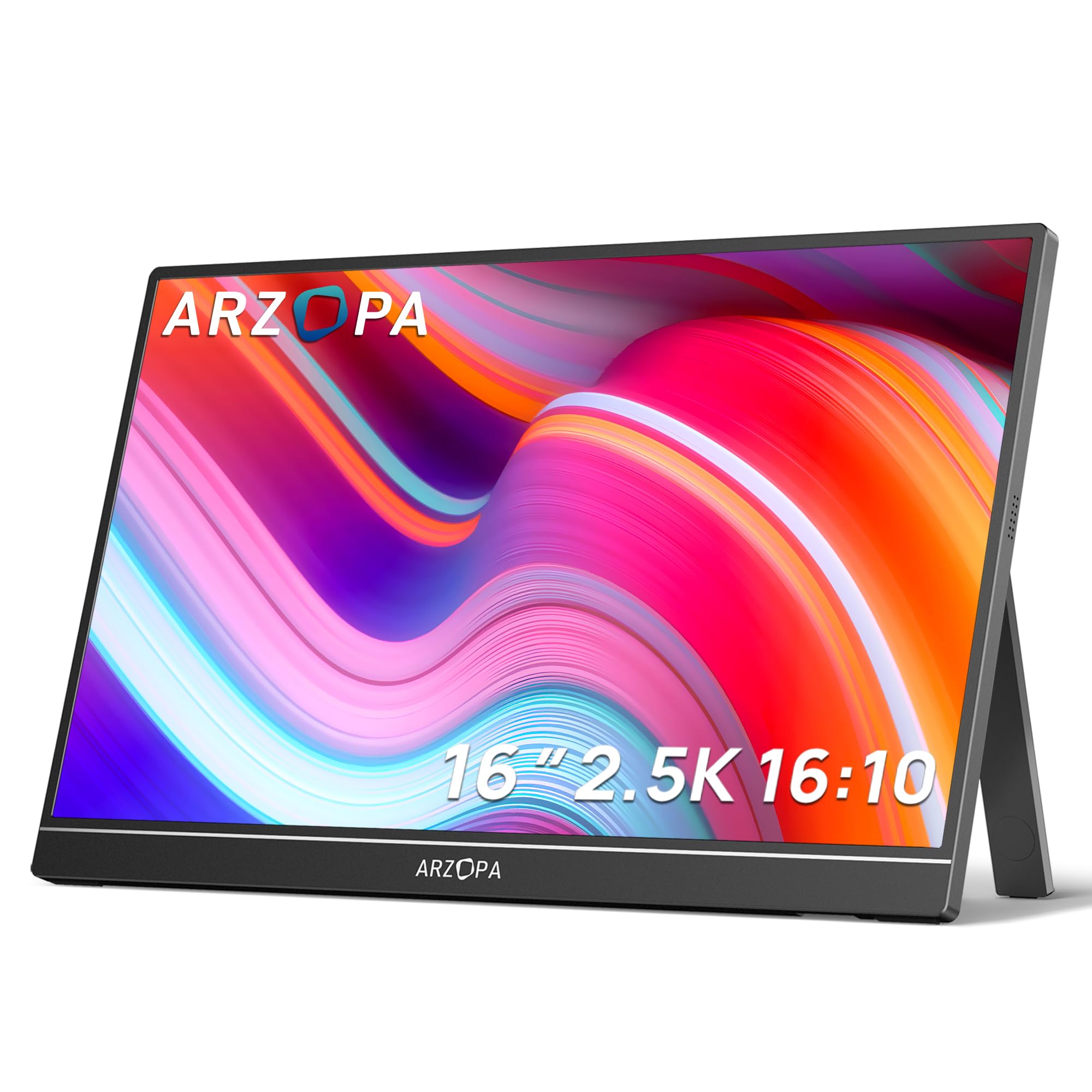 ARZOPA 2.5K Portable Monitor, 16 Inch 2560x1600 HDR 500nits 8bit QHD USB-C HDMI Laptop Monitor, 16:10 IPS Eye Care External Second Screen for Mac PC Phone PS4/5 Xbox (Z1RC)Energy Label