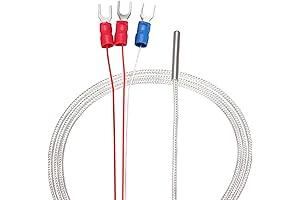 uxcell PT100 RTD Temperature Sensor Probe with 100cm Cable