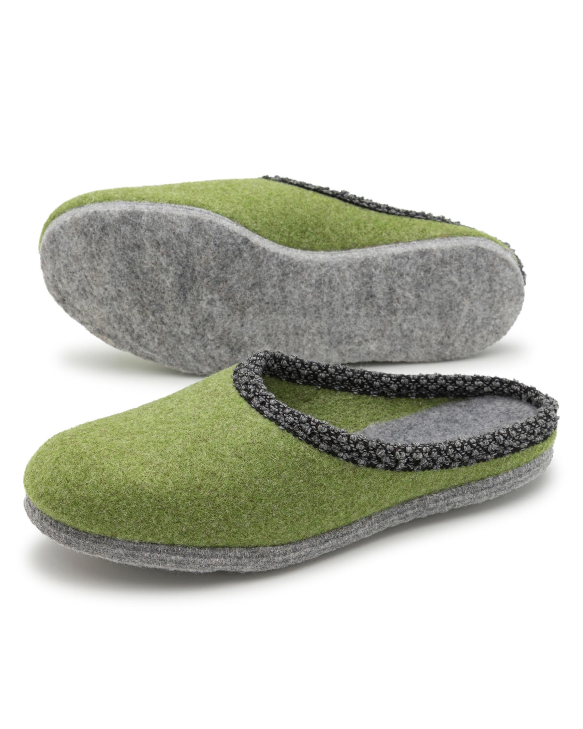 Pantoffel man met vilten zool I Behaaglijke vilten pantoffels diverse maten grijs maten grijs I Warme & ademende unisex pantoffels vilt I Pantoffels heren & dames met zachte vilten zool