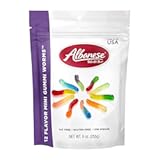 Albanese World&apos;s Best 12 Flavor Mini Gummi Worms &vert; 9oz Bag of Candy &vert; 12 Unique Super Sour Flavors&comma; Gluten Free&comma; Fat Free&comma; Soft and Chewy Gummy Worms &vert; Perfect Travel Snack and Treat for Kids