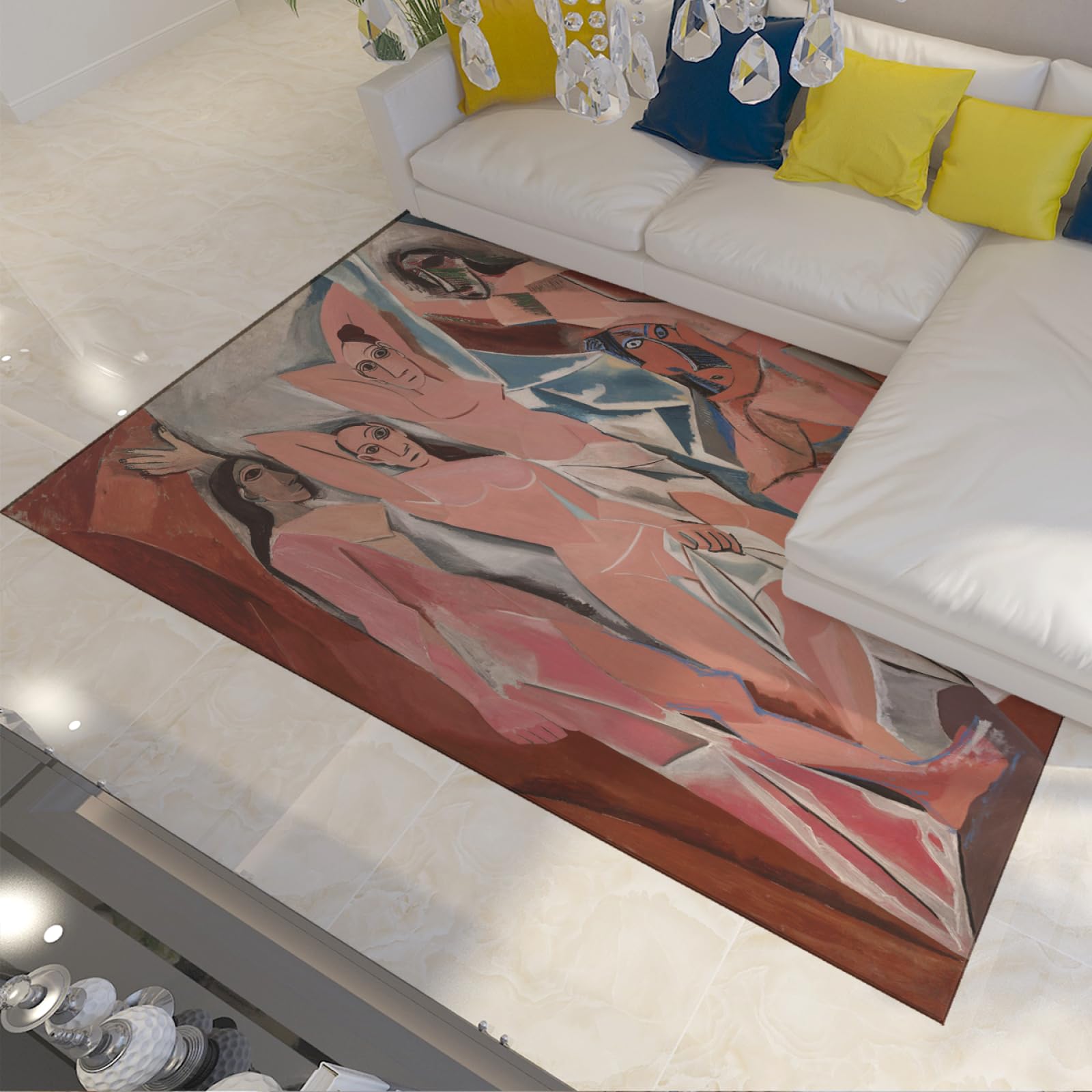 Tapis Picasso Les Demoiselles d'Avignon pour sublimer votre entrée et salon chic