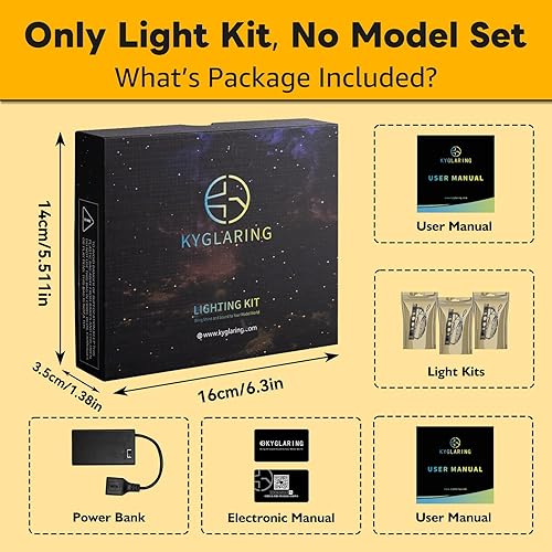 Miniatura 8 de Kyglaring Kit de luz LED compatible con bloques de construcción Lego Eiffel Tower 10307, accesorios de iluminación mejorados para el juego de