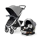 Chicco Bravo 3-in-1 Trio Travel System, Bravo Quick-Fold Stroller with KeyFit 30 Infant Car Seat and Base, Car Seat and Stroller Combo | Camden/Black