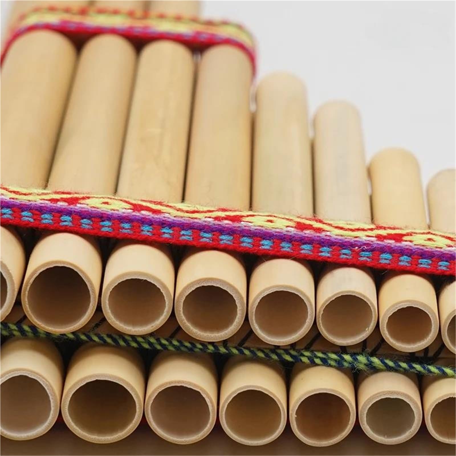 Pan Flute Instrument 13/17/19 Pipes Pan Flute Woodwind Pan Flute Professional Traditional Musical Instrument Pan Flute(19)
