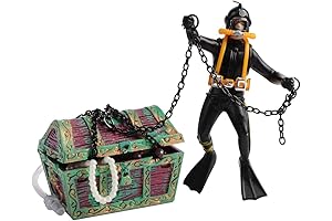 Action Aquarium Ornament: Underwater Treasure Chest Adventure