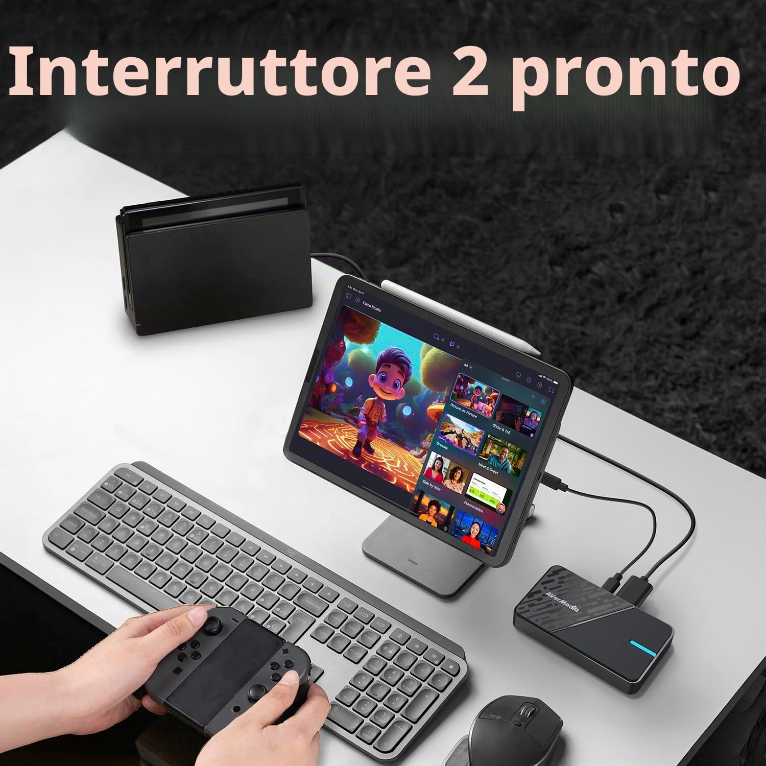 AVerMedia Scheda di acquisizione per streaming, passthrough HDR 4K60, registrazione video 1080p60, acquisizione di giochi per PS5, Xbox, Switch, PC, compatibile con Twitch, OBS, Windows, Mac - GC311G2