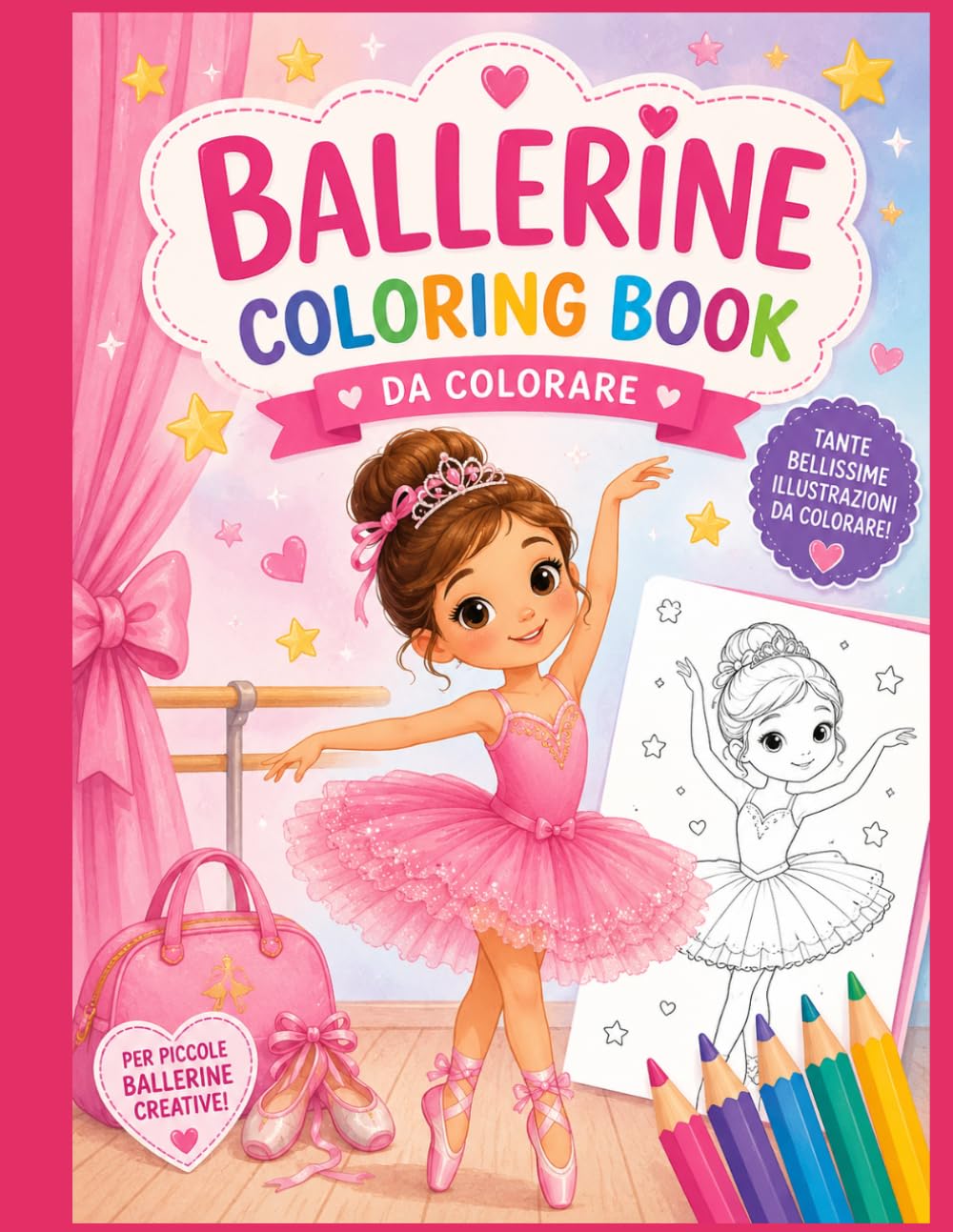 Piccole ballerine da colorare: Un magico viaggio tra tutù, danza e fantasia