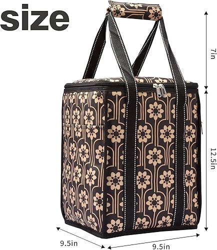 Miniatura 2 de Insulated Wine Cooler Tote Soft Thermal Cooler Bag for Dinner, Party, Picnic, Beach, Office Work,Grocery Shopping,Travel, Great Gift for Women, Men