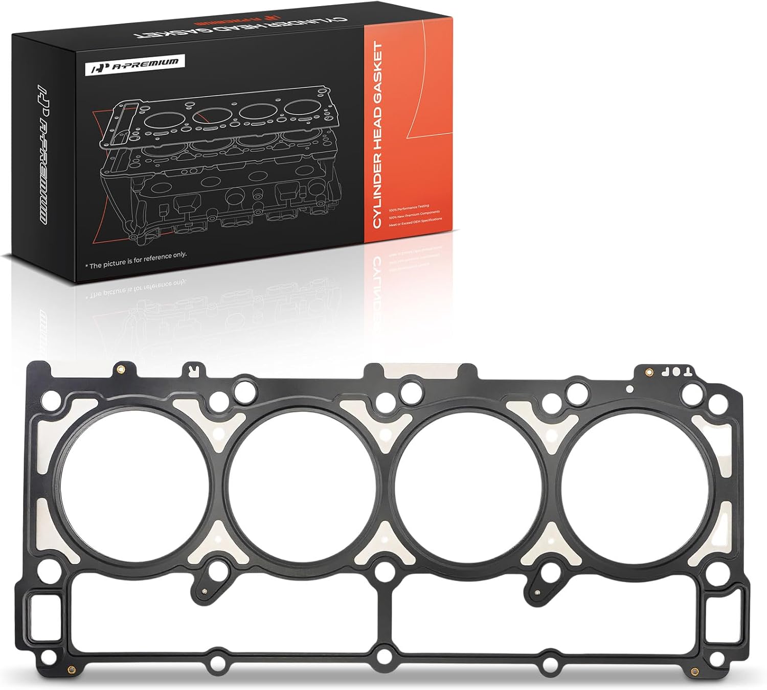 A-Premium V8 5.7L Right Engine Cylinder Head Gasket Compatible with Jeep Grand Cherokee, Commander & Dodge Ram 1500 2500 3500, Charger, Durango, Magnum & Chrysler 300, Aspen, Multi-Layer Steel