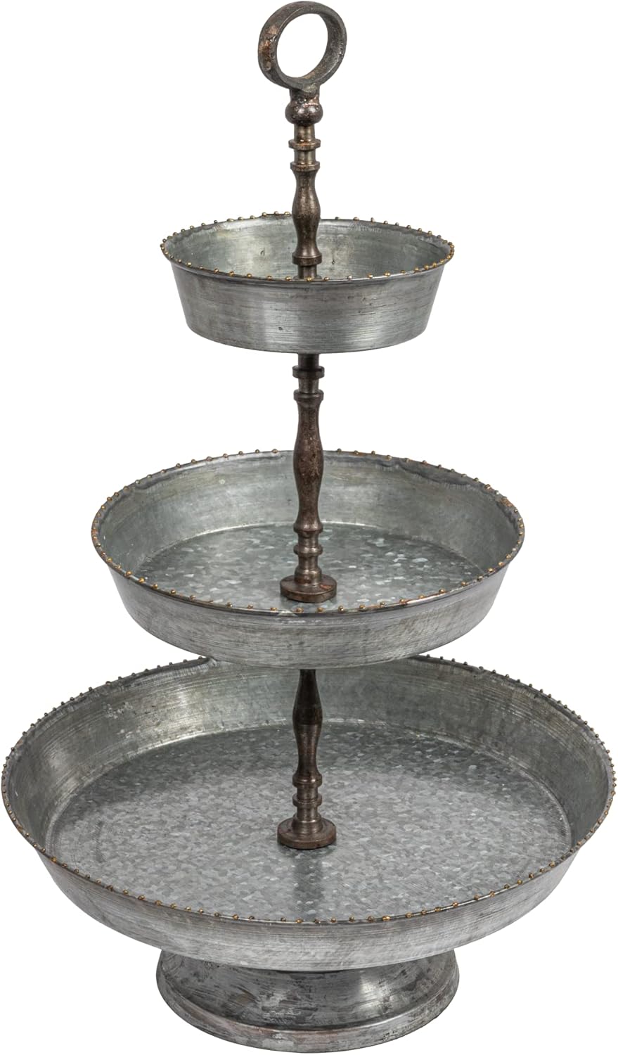 Creative CoOp Decorative 3 Tier Metal Tray Amazon.ca Home
