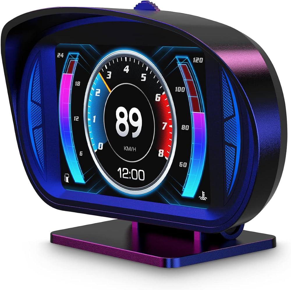 Amazon.co.jp: ACECAR デジタル OBD2 速度計、速度 MPH、回転速度計