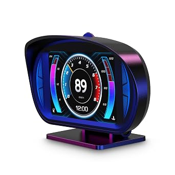 ACECAR Digital OBD2 Speedometer, Speed in MPH, RPM, Troubleshooting, Enhanced Warning Function, HD Display, Universal Car HUD Head-Up for Most Cars Produced After 2008