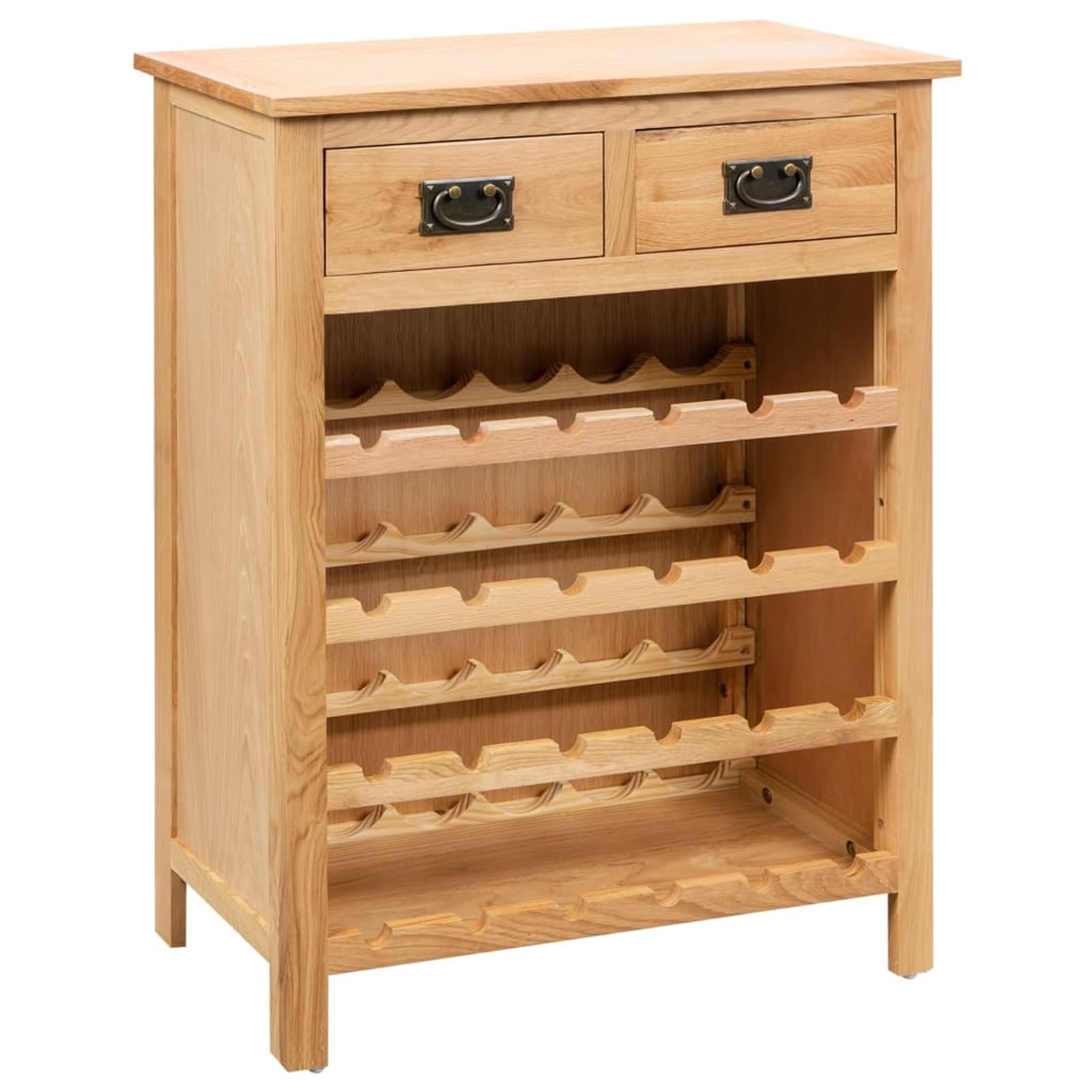 Meuble bouteille de vin en chêne pour salon élégant et dégustation