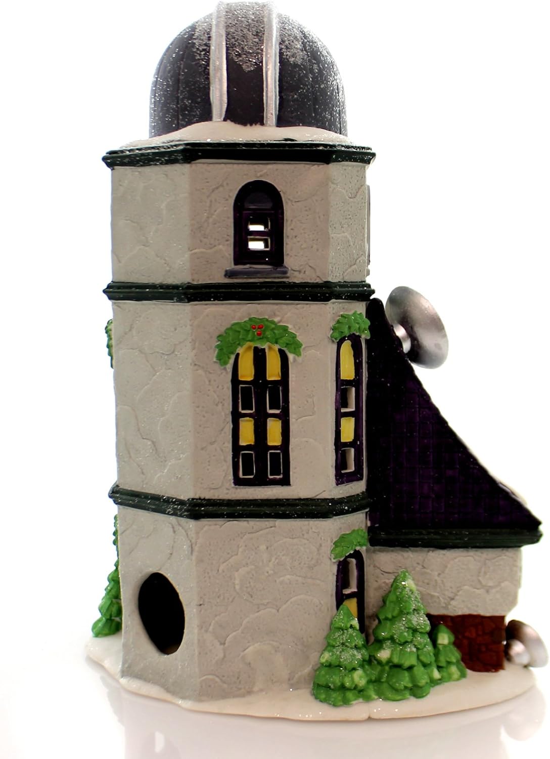 Department 56 House WEATHER & TIME OBSERVATORY Porcelain North Pole Village Retired 56385