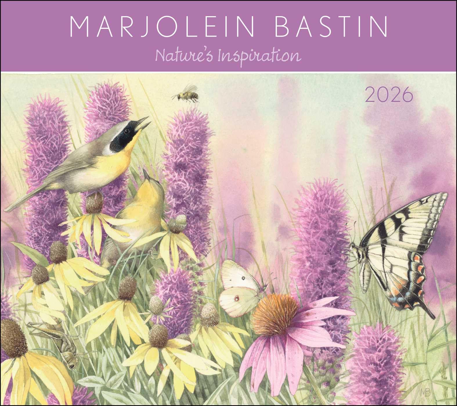 Marjolein Bastin Nature's Inspiration 2026 calendrier de luxe avec estampe d'art