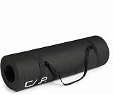 Amazon product image of CAP Barbell 1/2-Inch High Density Exercise Yoga Mat with Strap | Multiple Options