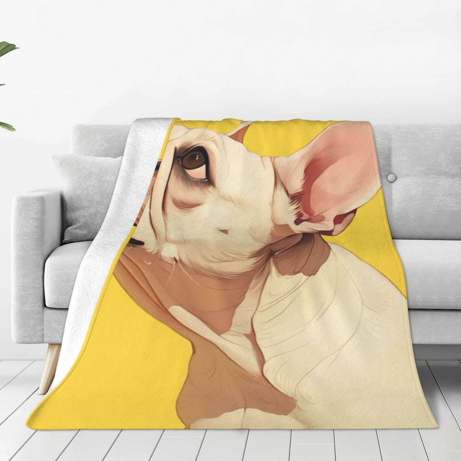 Couverture polaire bouledogue français douce chaude plaid lit canapé salon