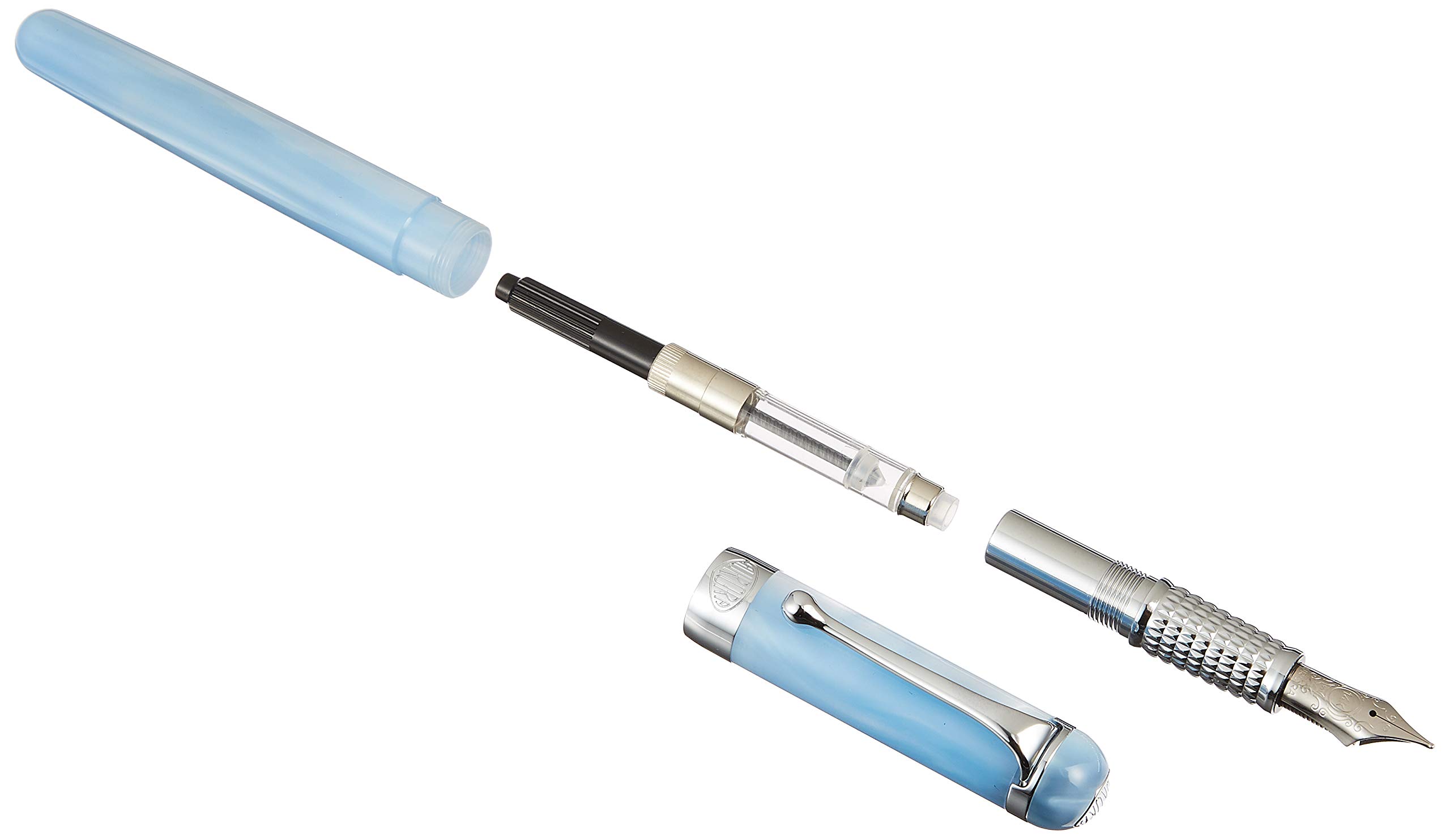 アウロラ 万年筆 F 細字 アルファ H11-CNF ネロ 両用式 正規輸入品